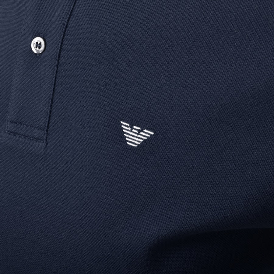 Alternative Image for ProductEmporio Armani Short Sleeved Polo T Shirt Navy3